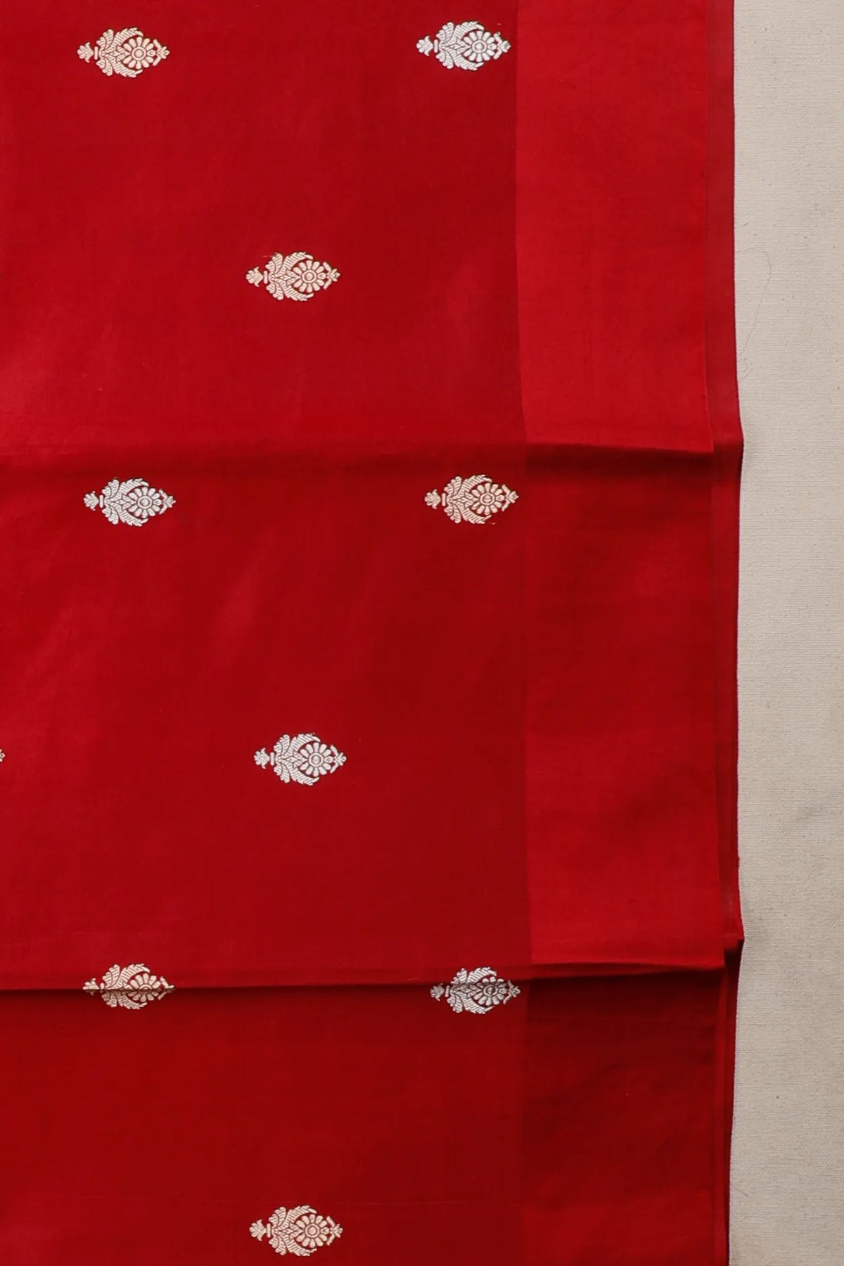 Brick Red Pure Silk Handloom Mashru Benarasi Saree