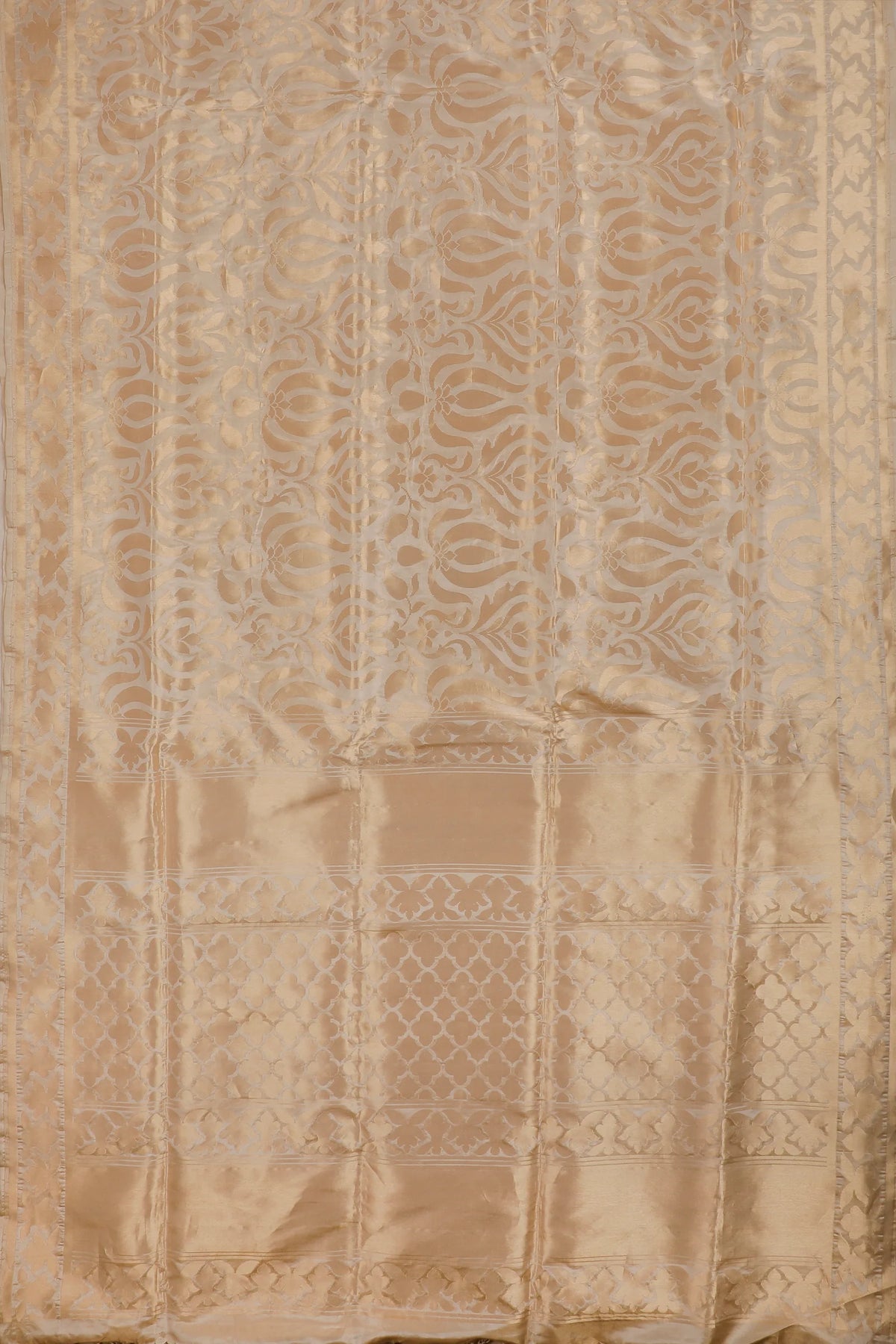 White Handloom Benarasi Katan Silk Saree
