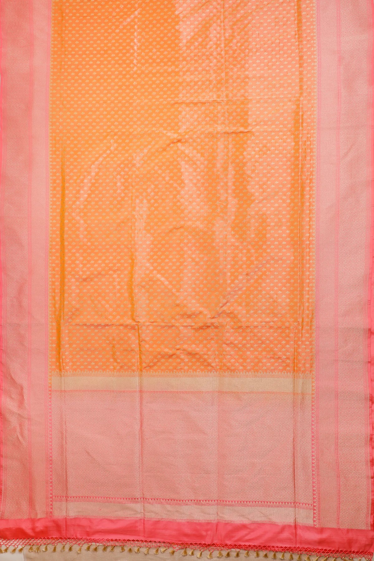 Mango Yellow Handloom Benarasi Katan Silk Saree