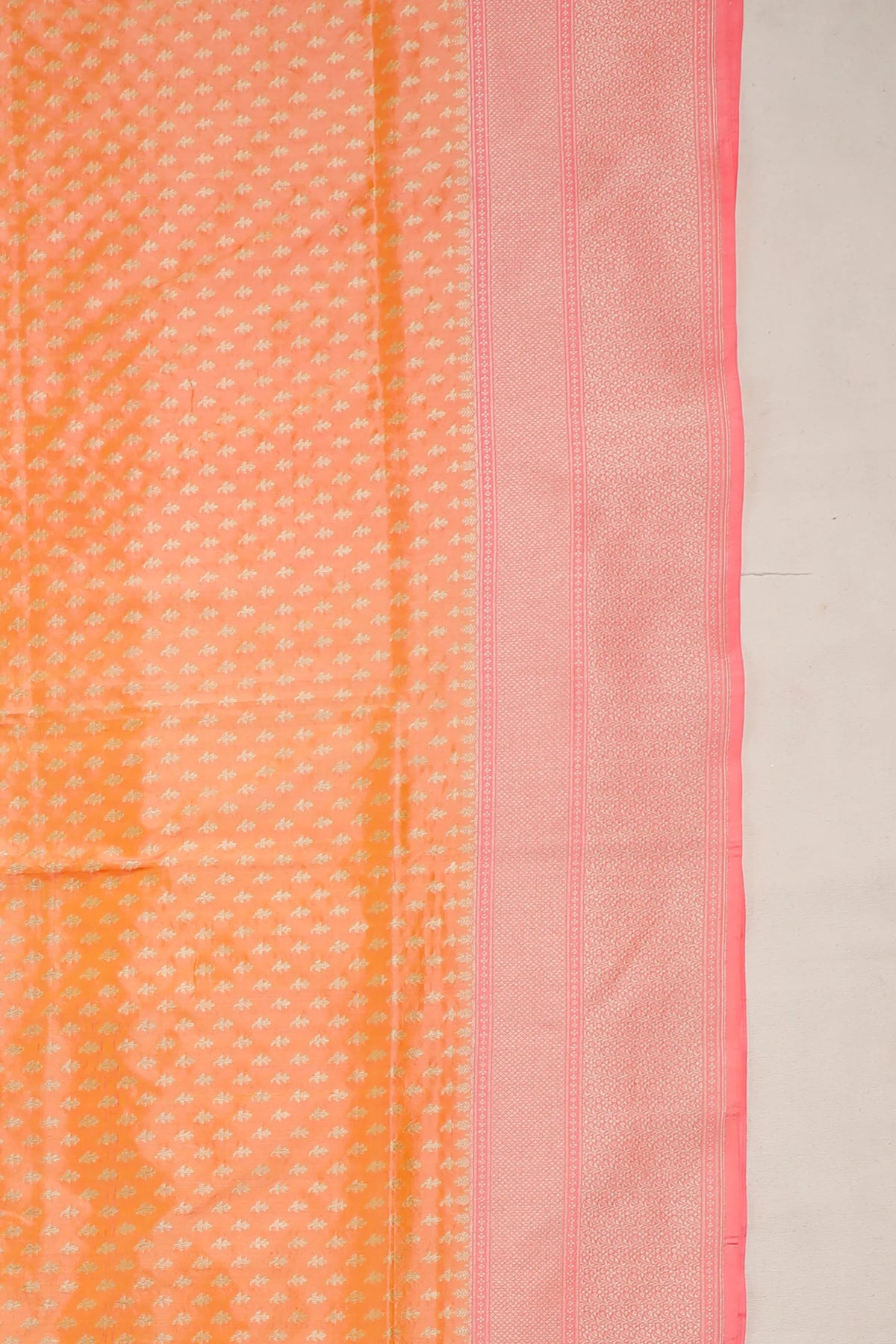 Mango Yellow Handloom Benarasi Katan Silk Saree