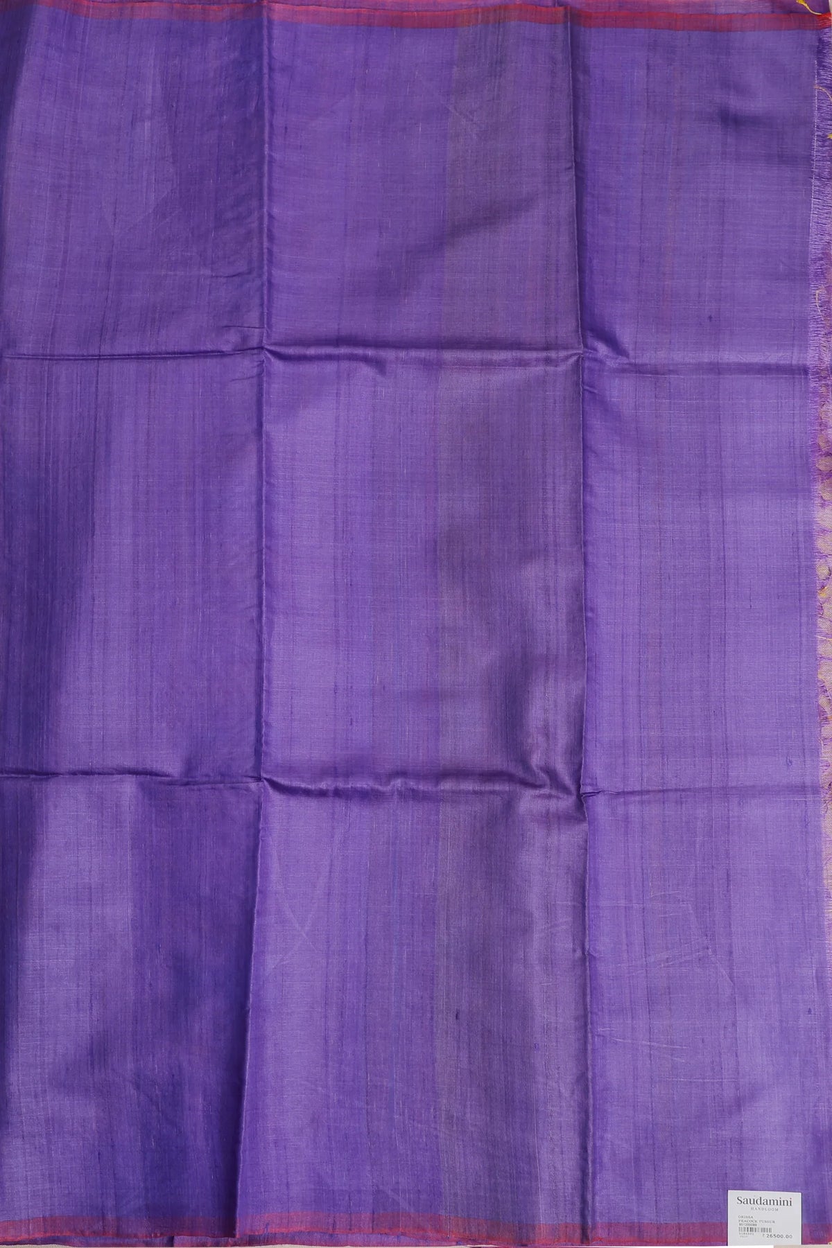 Lavender Gobalpur Orissa Tussar Pure Silk Handloom Saree