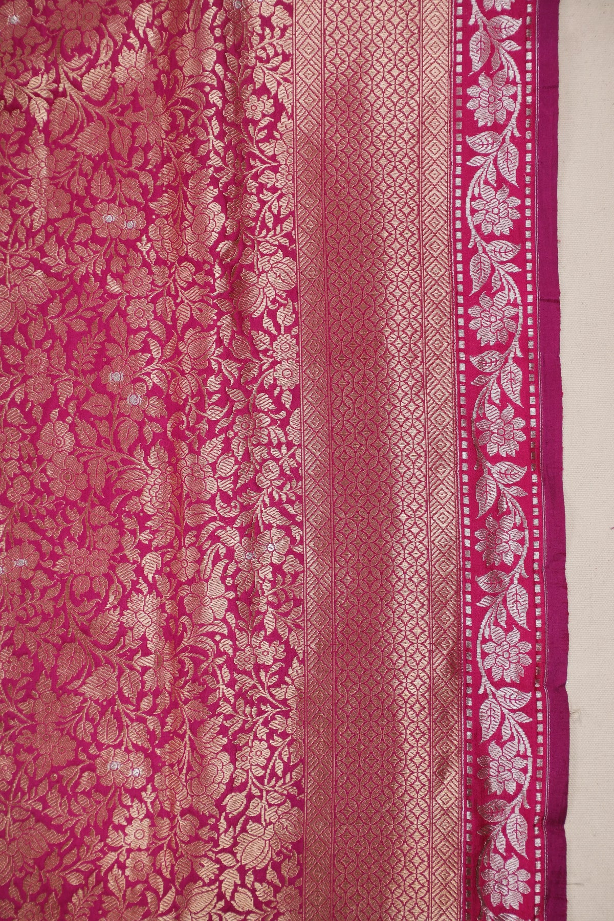 Dark Purple Handloom Benarasi Katan Silk Saree