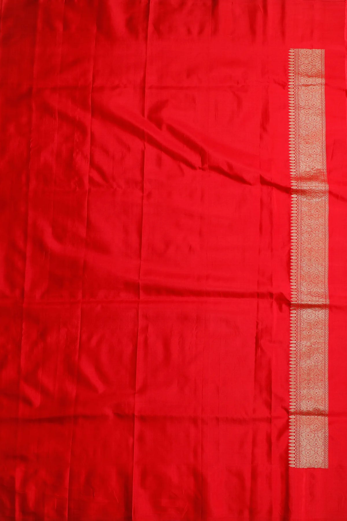 Red Handloom Benarasi Katan Silk Saree