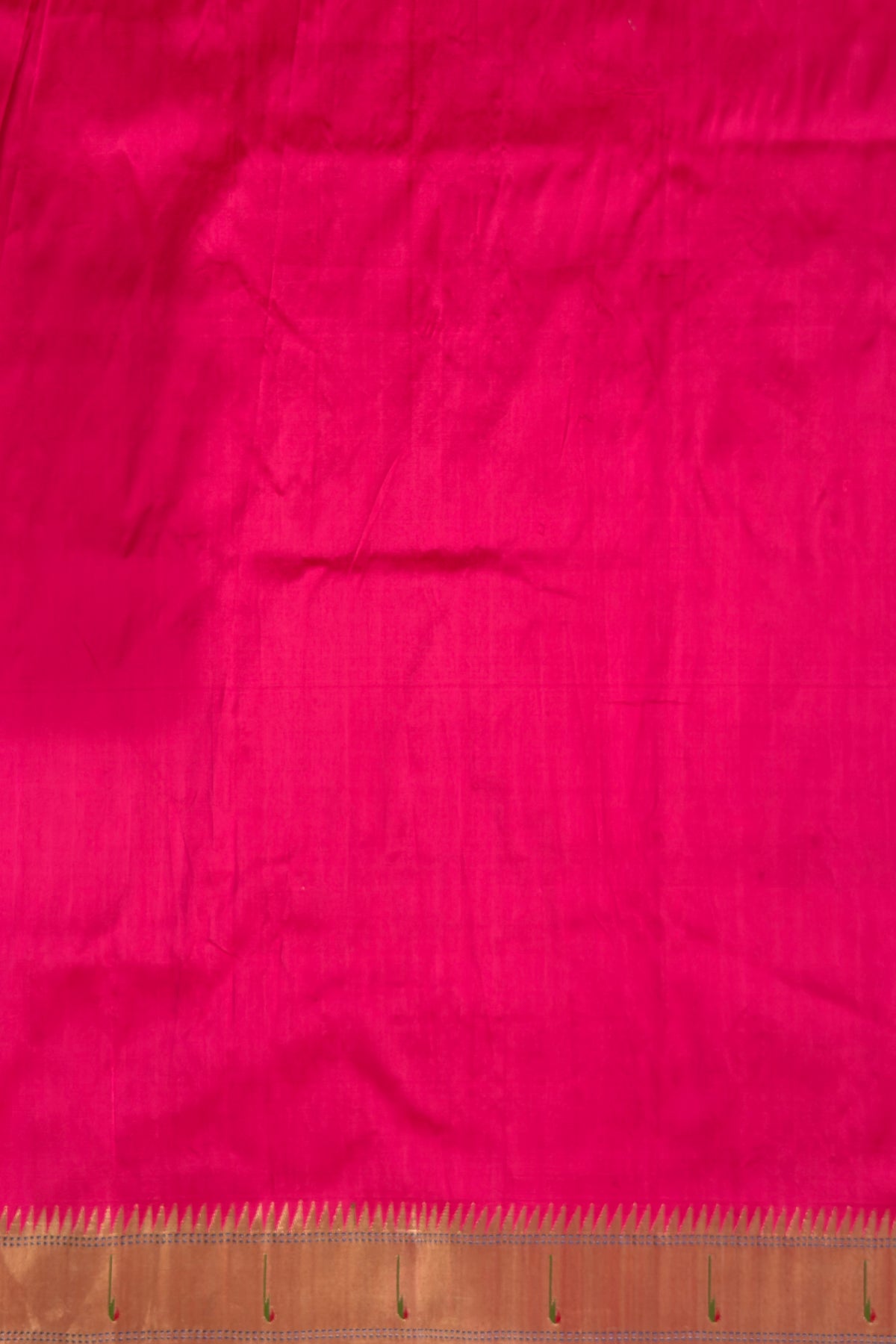 Peach Handloom Paithani Muniya Asawali