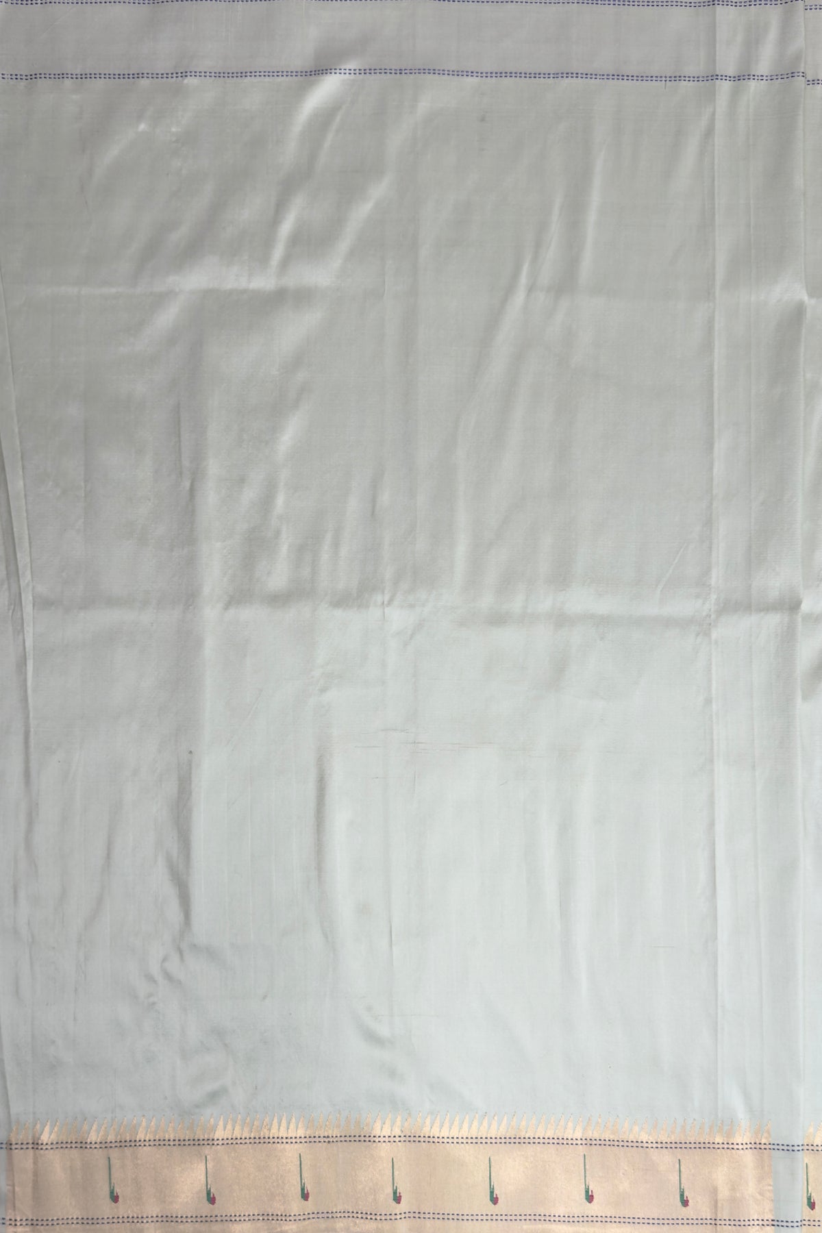 Sea Green Handloom Paithani Muniya Asawali