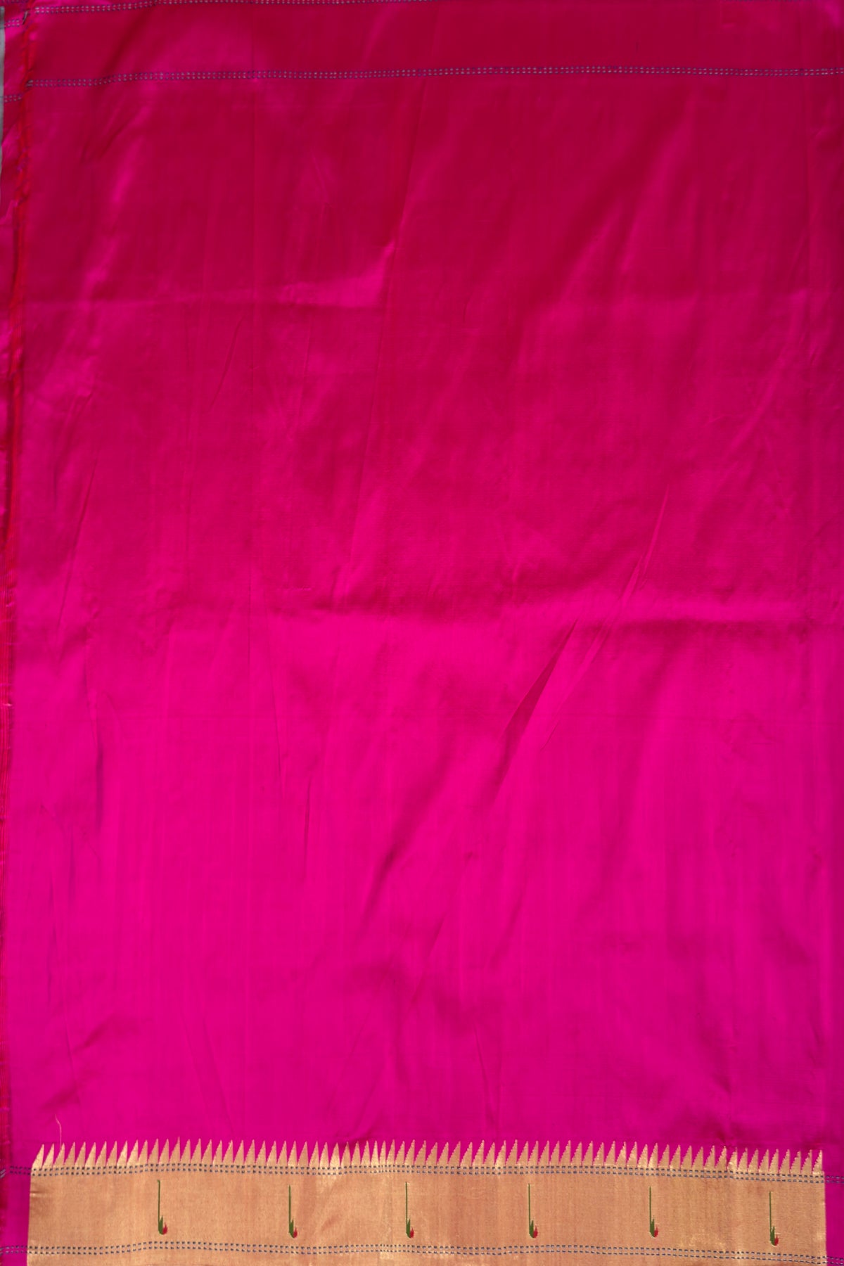 Hot Pink Handloom Paithani Muniya Asawali