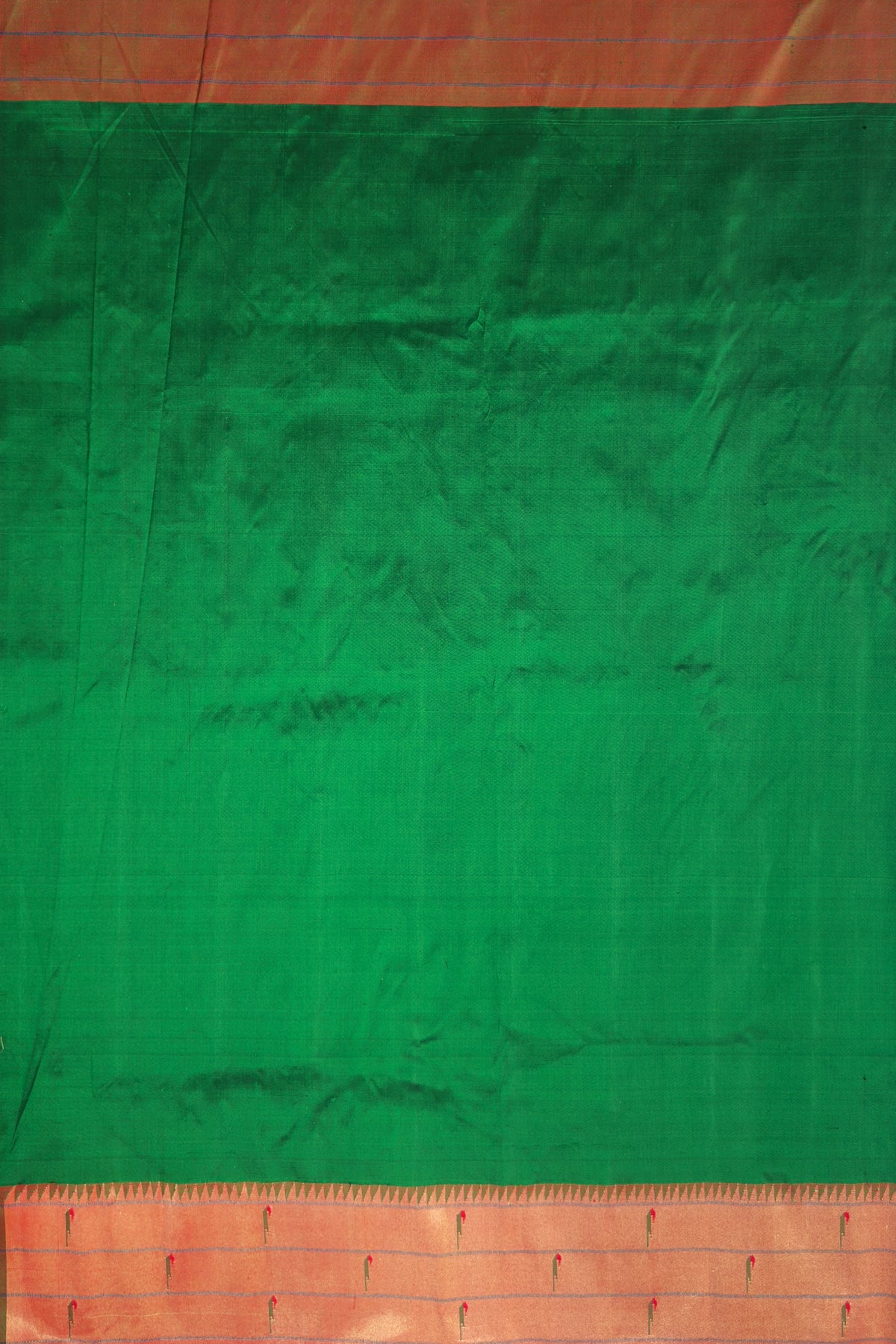 Green Triple Muniya Handloom Paithani