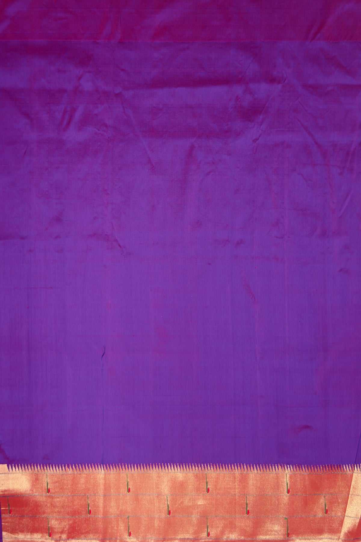 Purple Handloom Triple Paithani Muniya Paithani