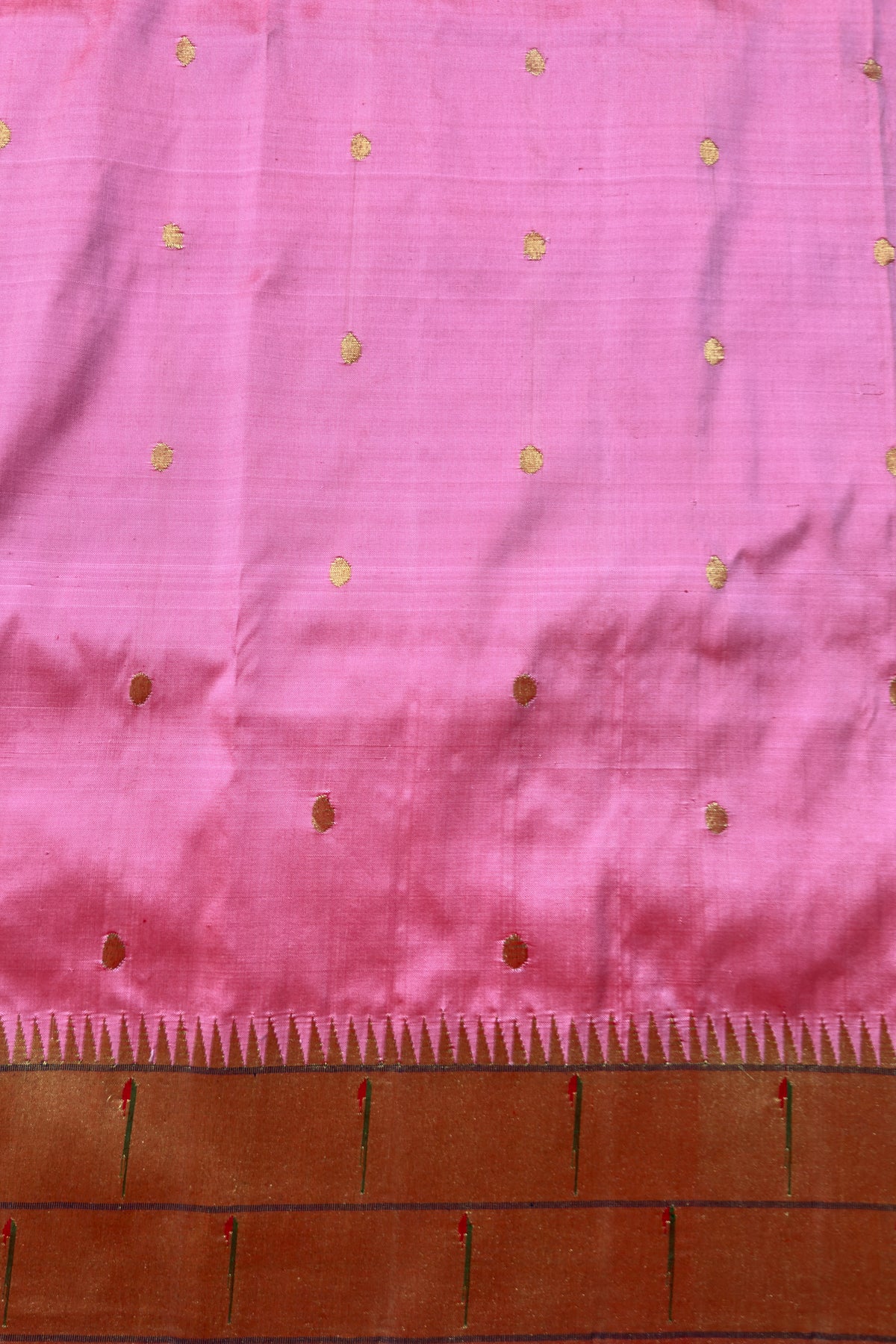 Baby Pink Double Muniya Handloom Paithani