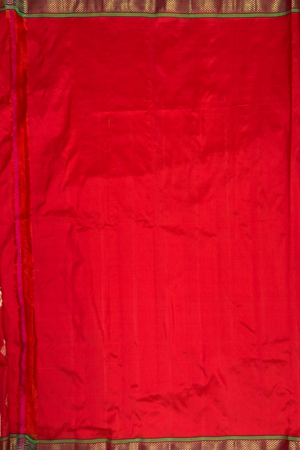 Red Vintage Asawali Handloom Paithani
