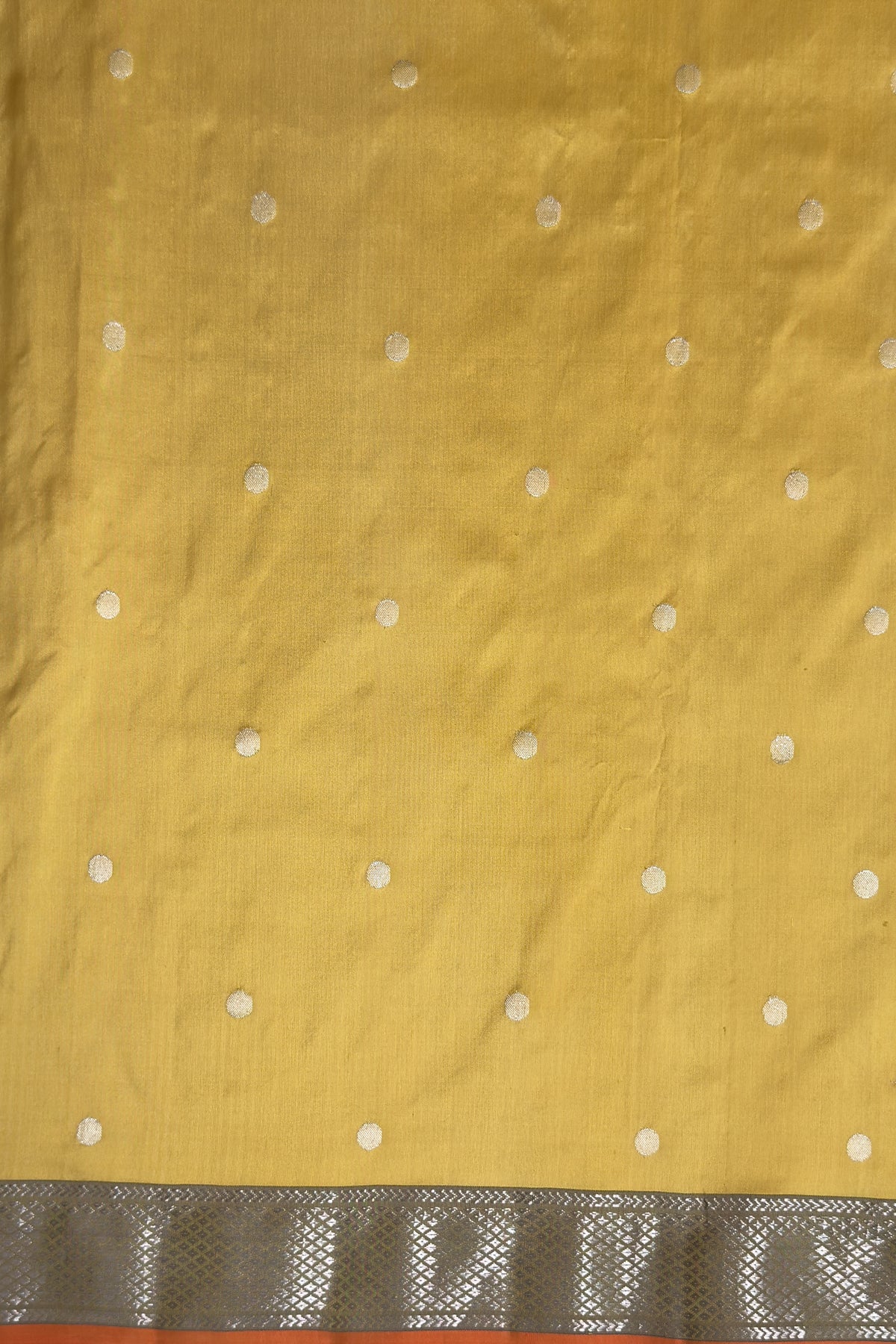 Mustard Yellow Vintage Asawali Handloom Paithani