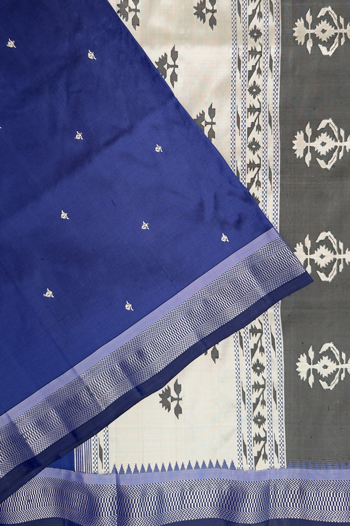 Navy Blue Vintage Asawali Handloom Paithani