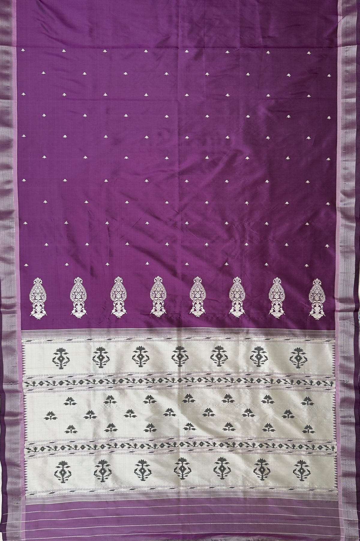 Purple Vintage Asawali Handloom Paithani