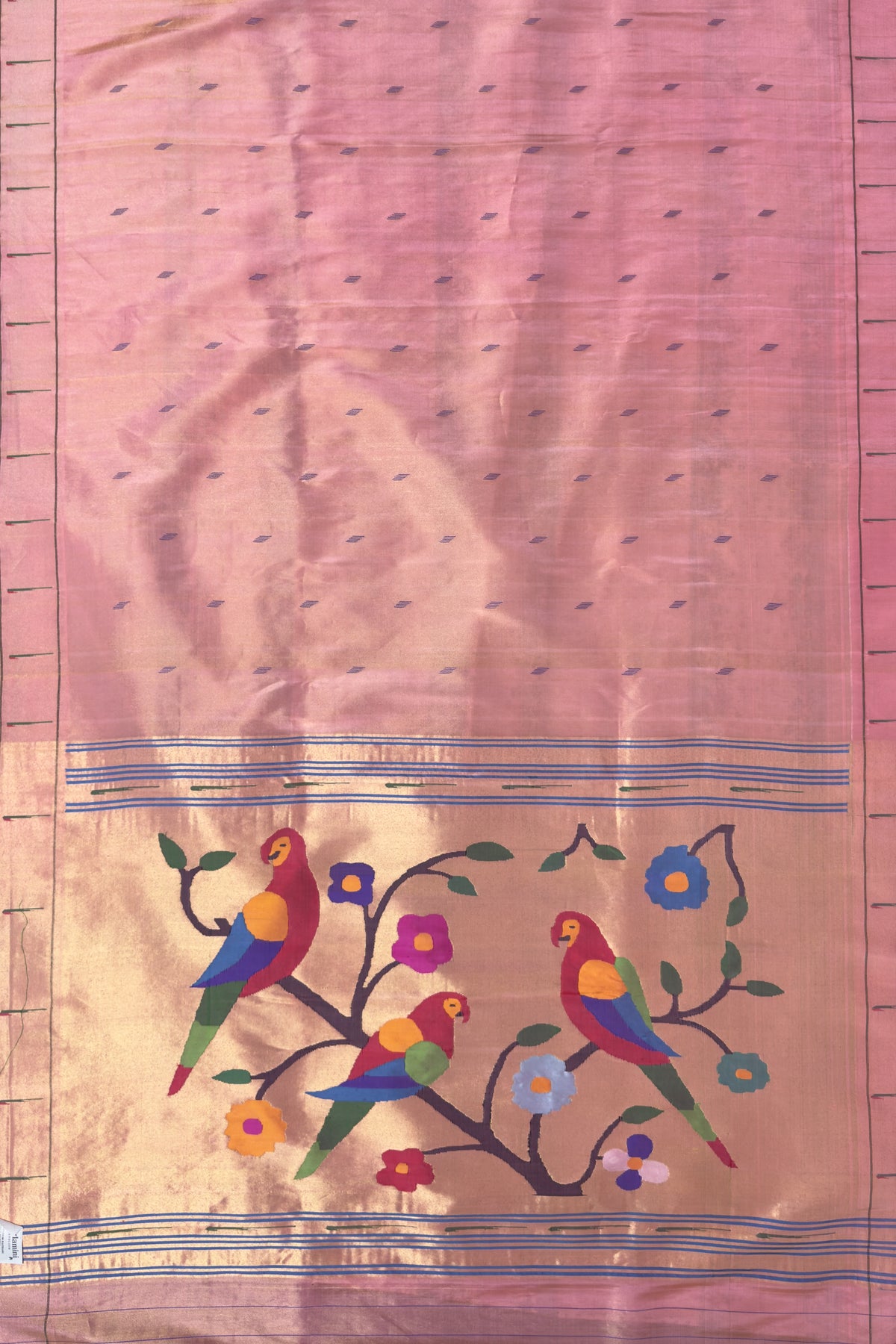 Pure Silk Handloom Tissue Paithani Saree