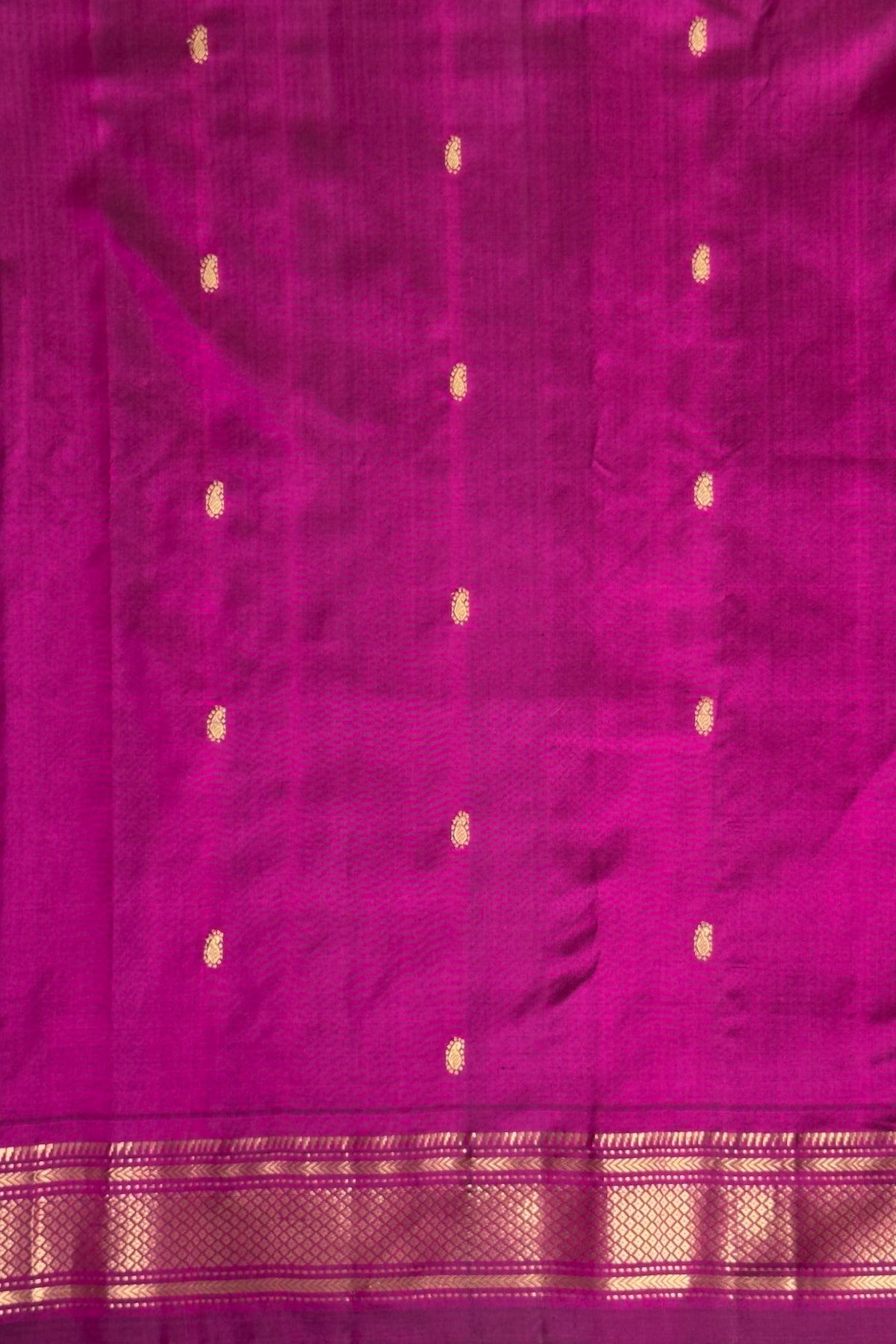 Wine Pure Silk Handloom Asawali Paithani