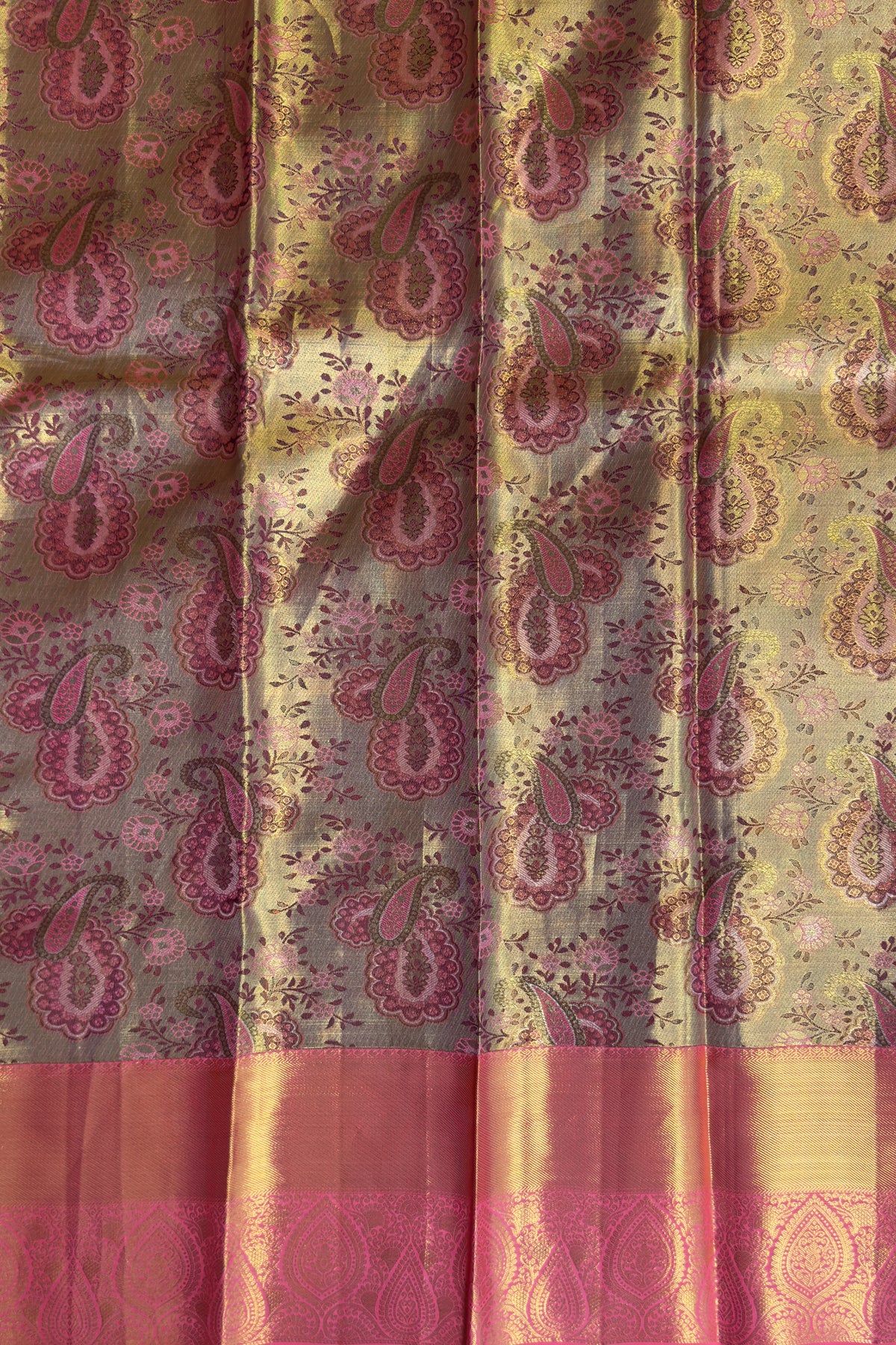 Pure Silk Handloom Tissue Kanjeevaram