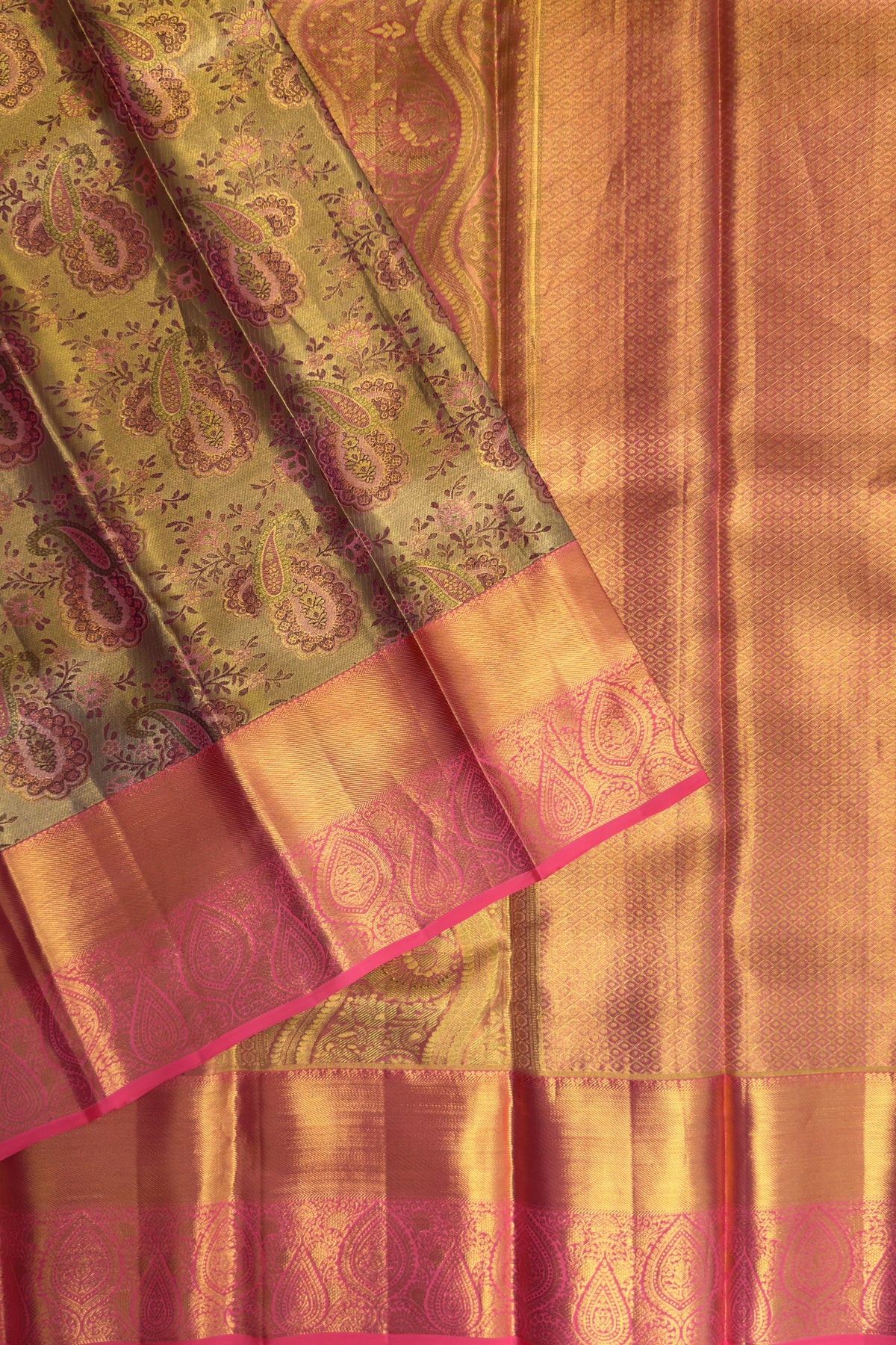 Pure Silk Handloom Tissue Kanjeevaram