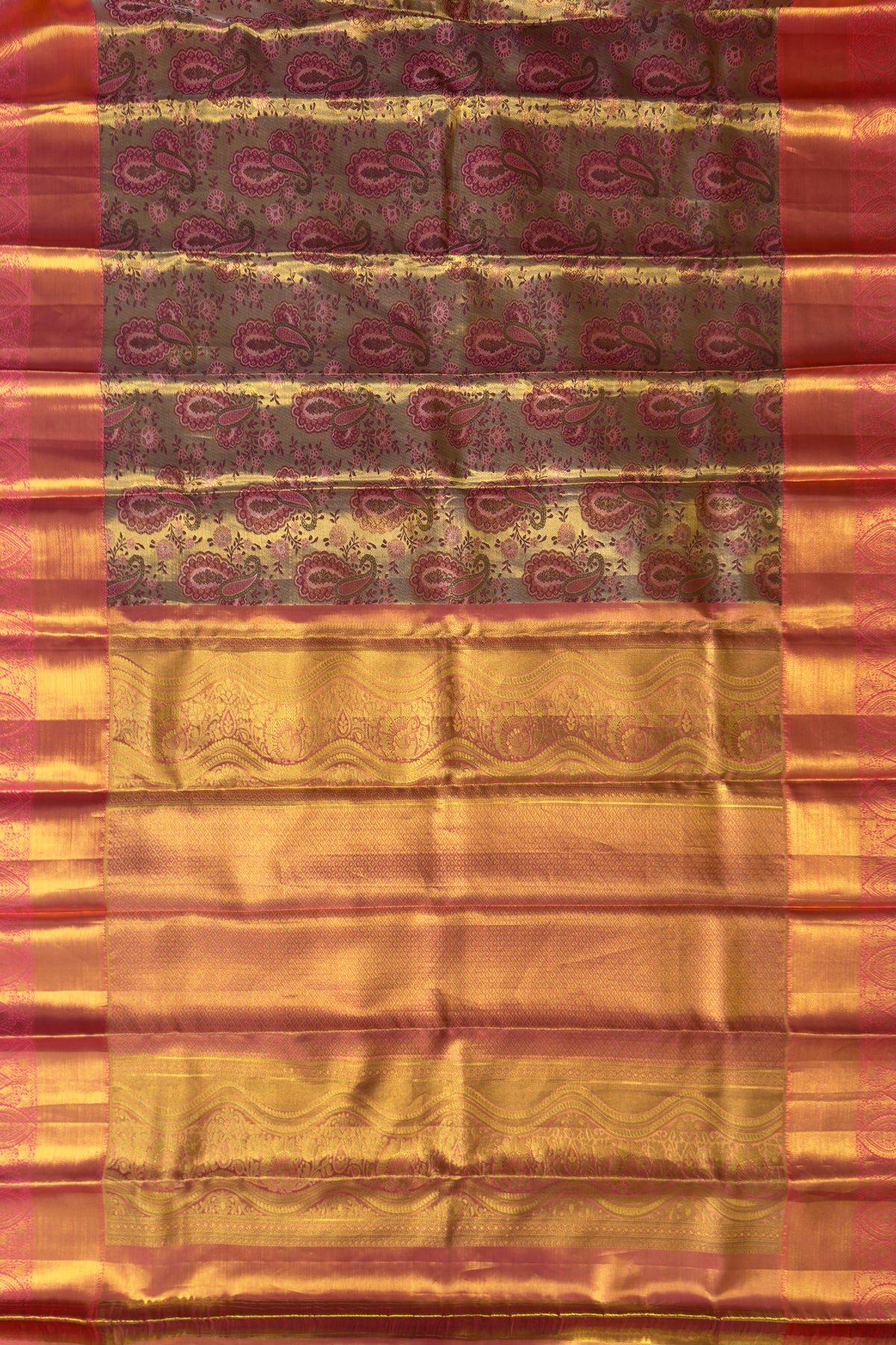 Pure Silk Handloom Tissue Kanjeevaram