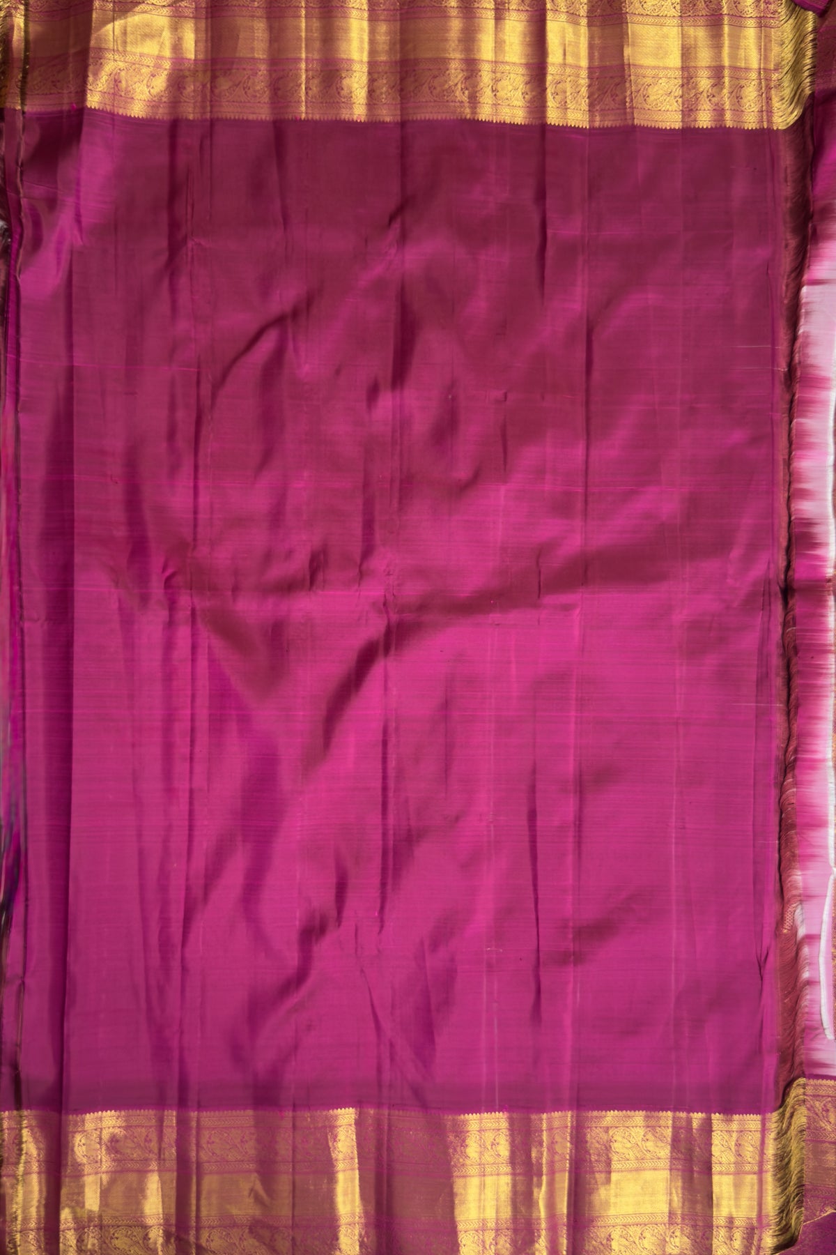 White & Purple Pure Silk Handloom Kanjeevaram