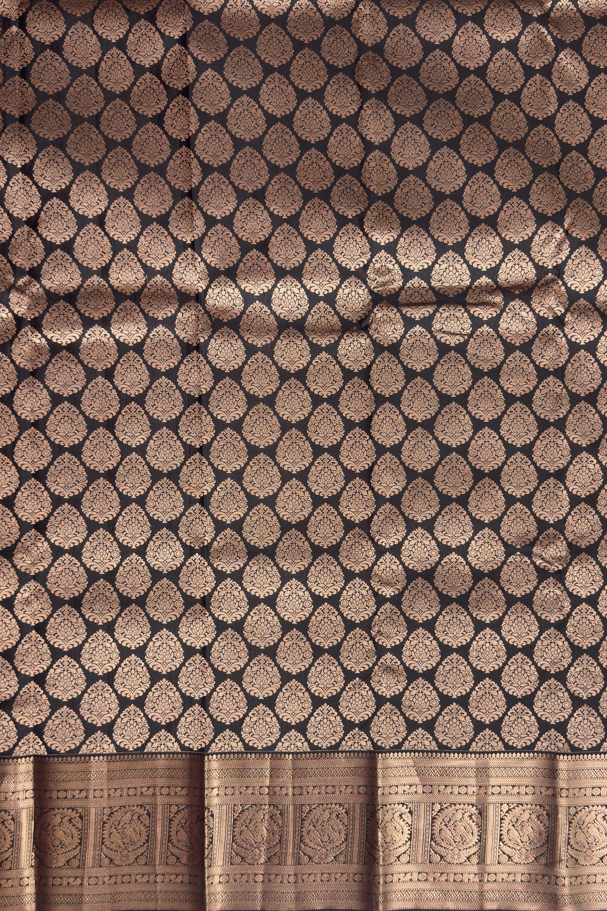 Black Pure Silk Handloom Kanjeevaram