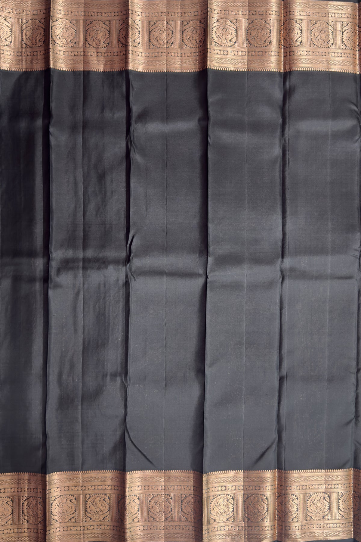 Black Pure Silk Handloom Kanjeevaram