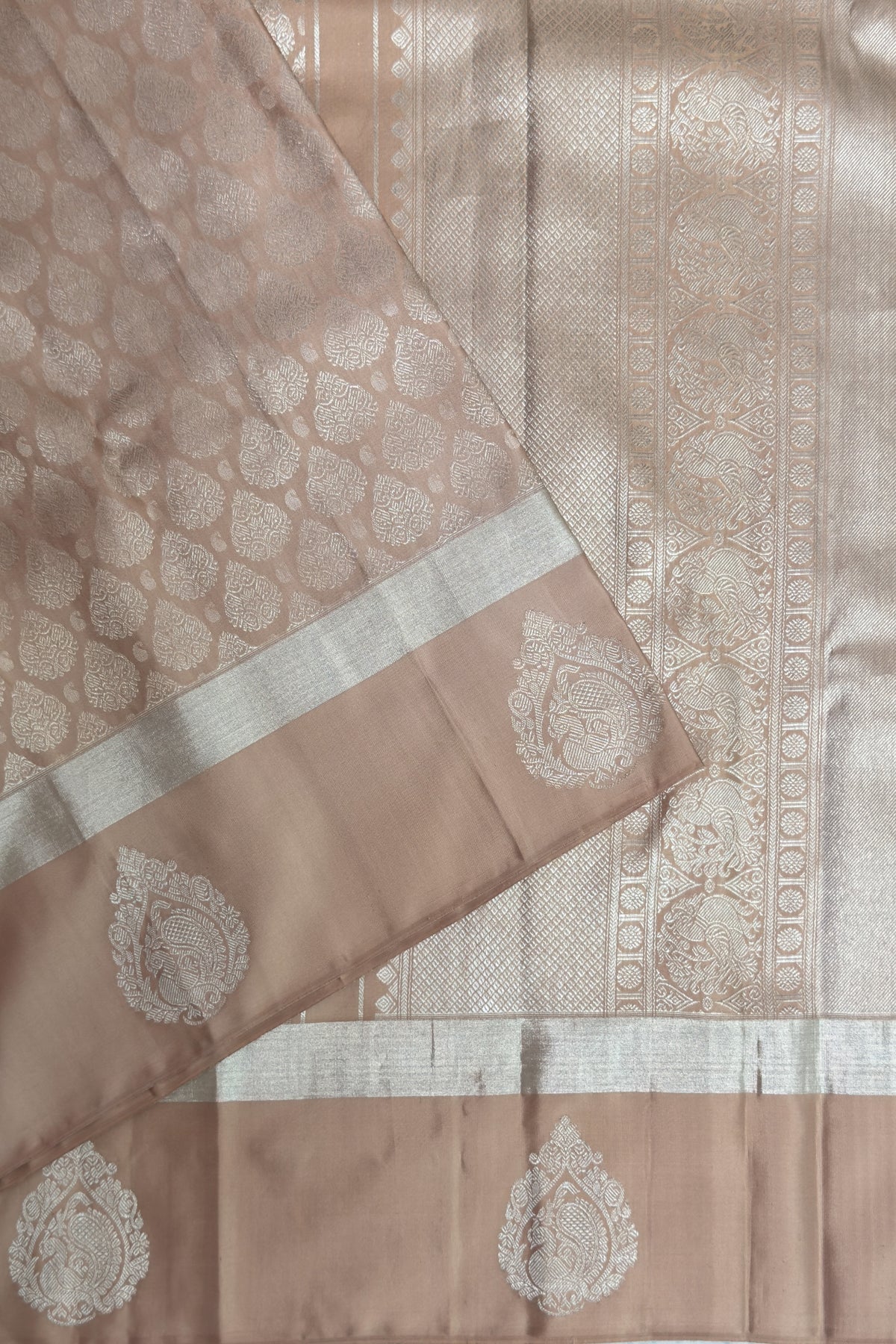 Rose Pink Pure Silk Handloom Kanjeevaram