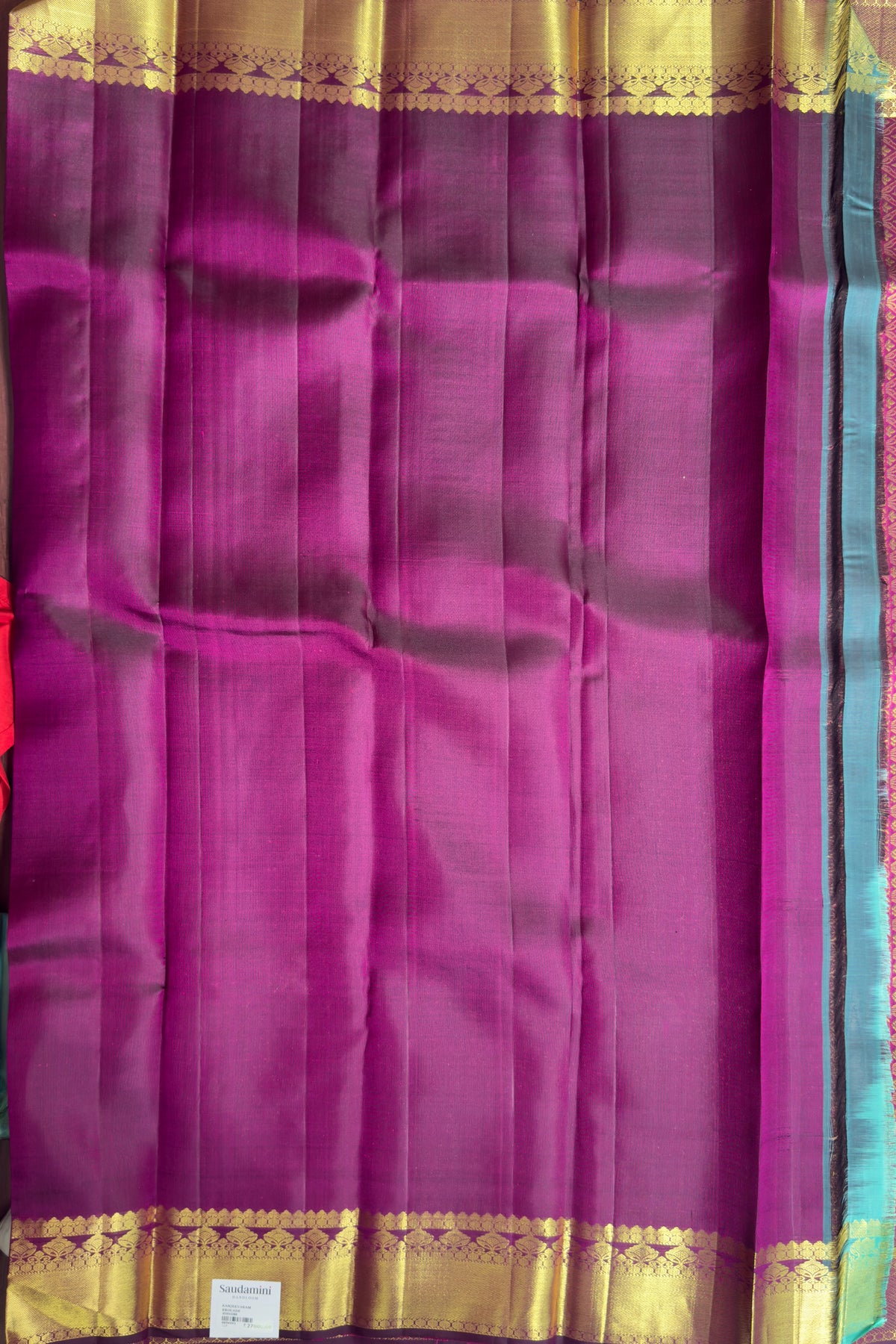 Purple Pure Silk Handloom Kanjeevaram