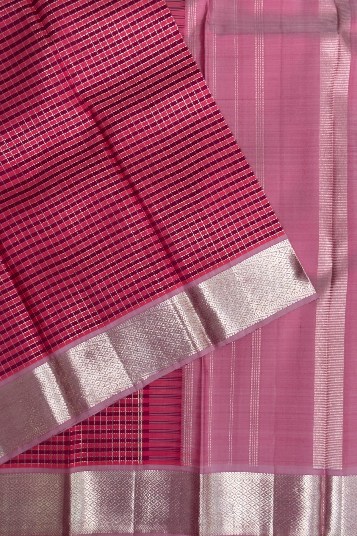 Pink Pure Silk Handloom Kanjeevaram
