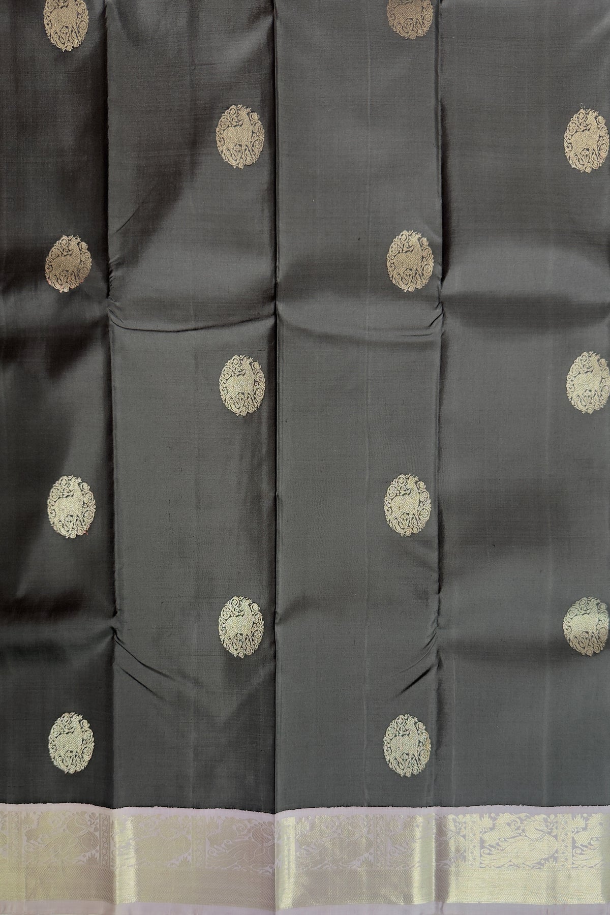 Black Pure Silk Handloom Kanjeevaram