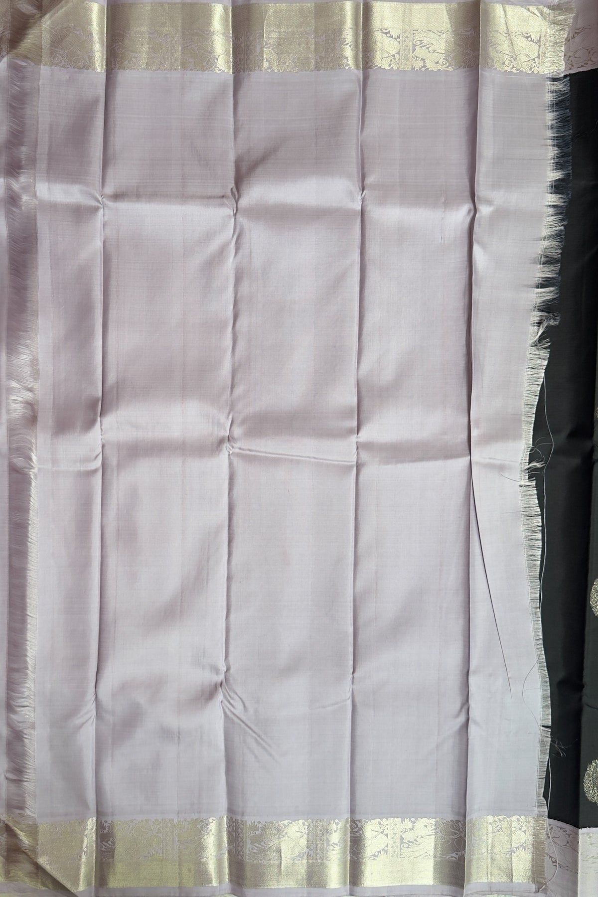 Black Pure Silk Handloom Kanjeevaram