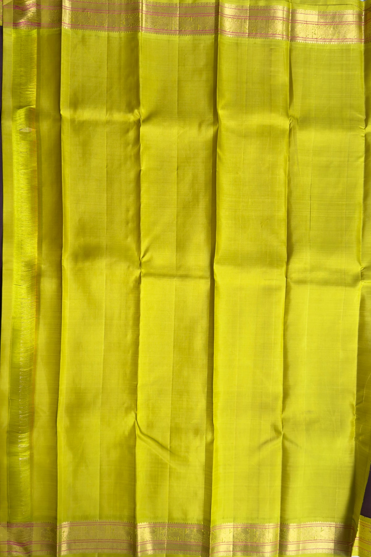 Dark Purple Pure Silk Handloom Kanjeevaram