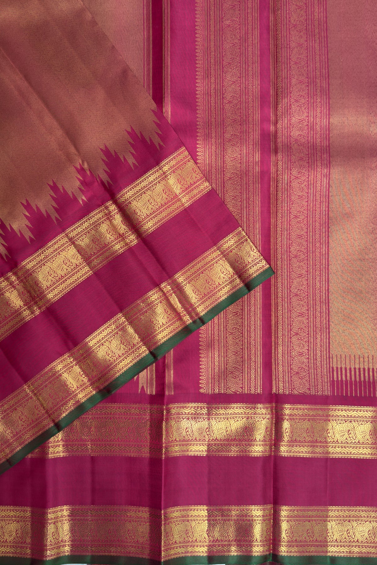 Maroon Pure Silk Handloom Kanjeevaram