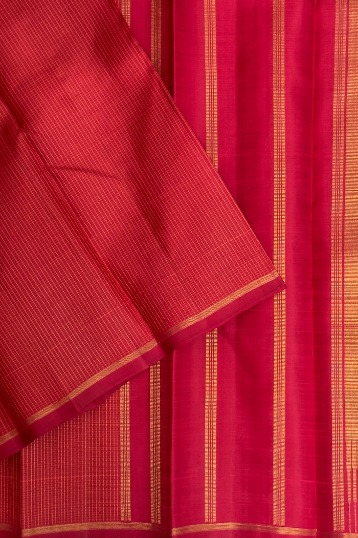 Maroon Pure Silk Handloom Kanjeevaram