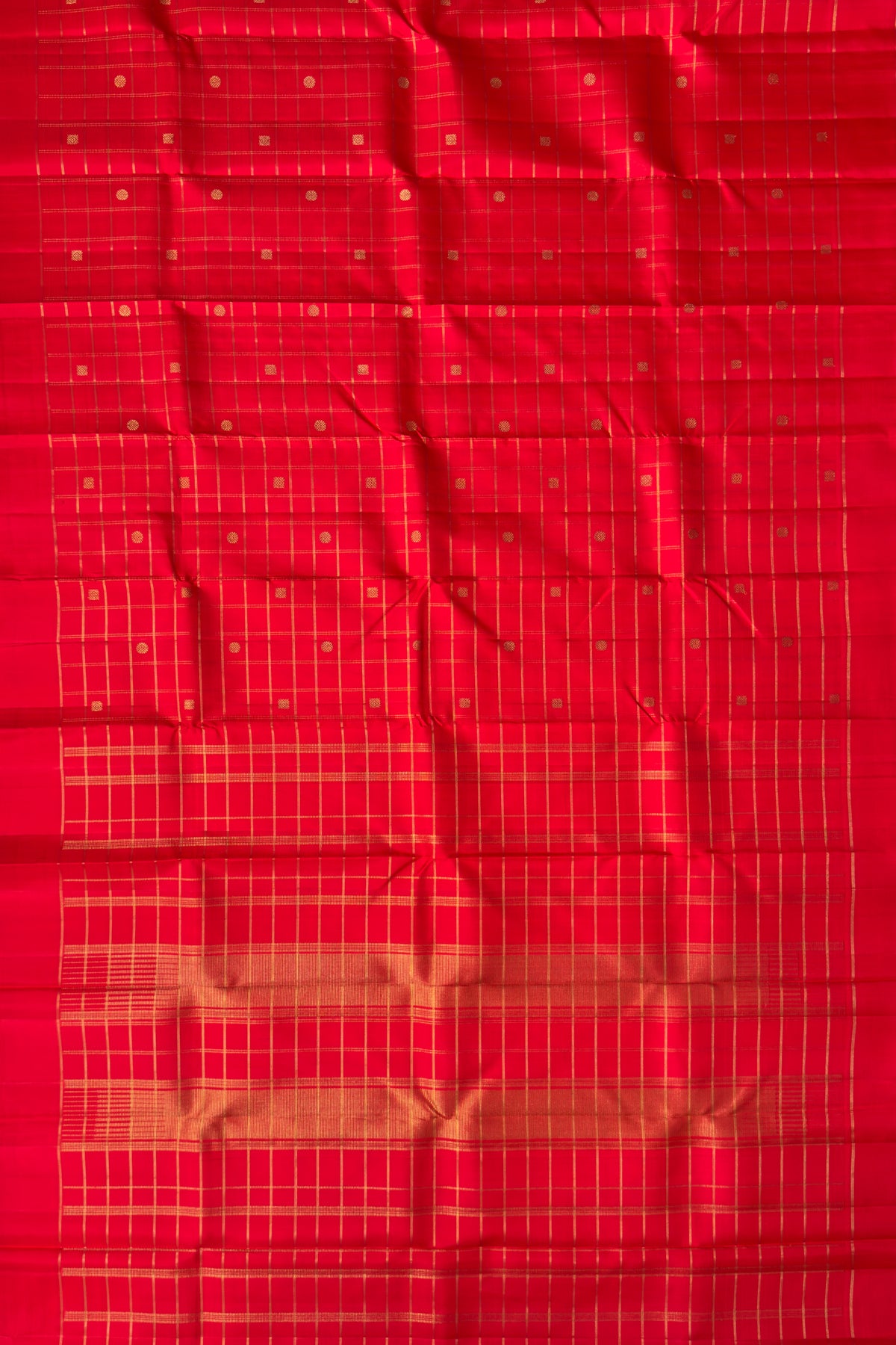 Red Pure Silk Handloom Kanjeevaram