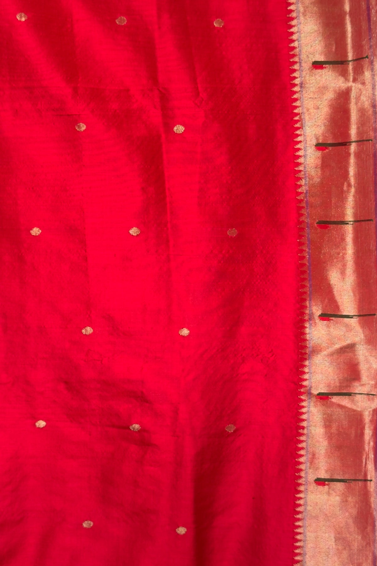 Red Handloom Muniya Dupatta