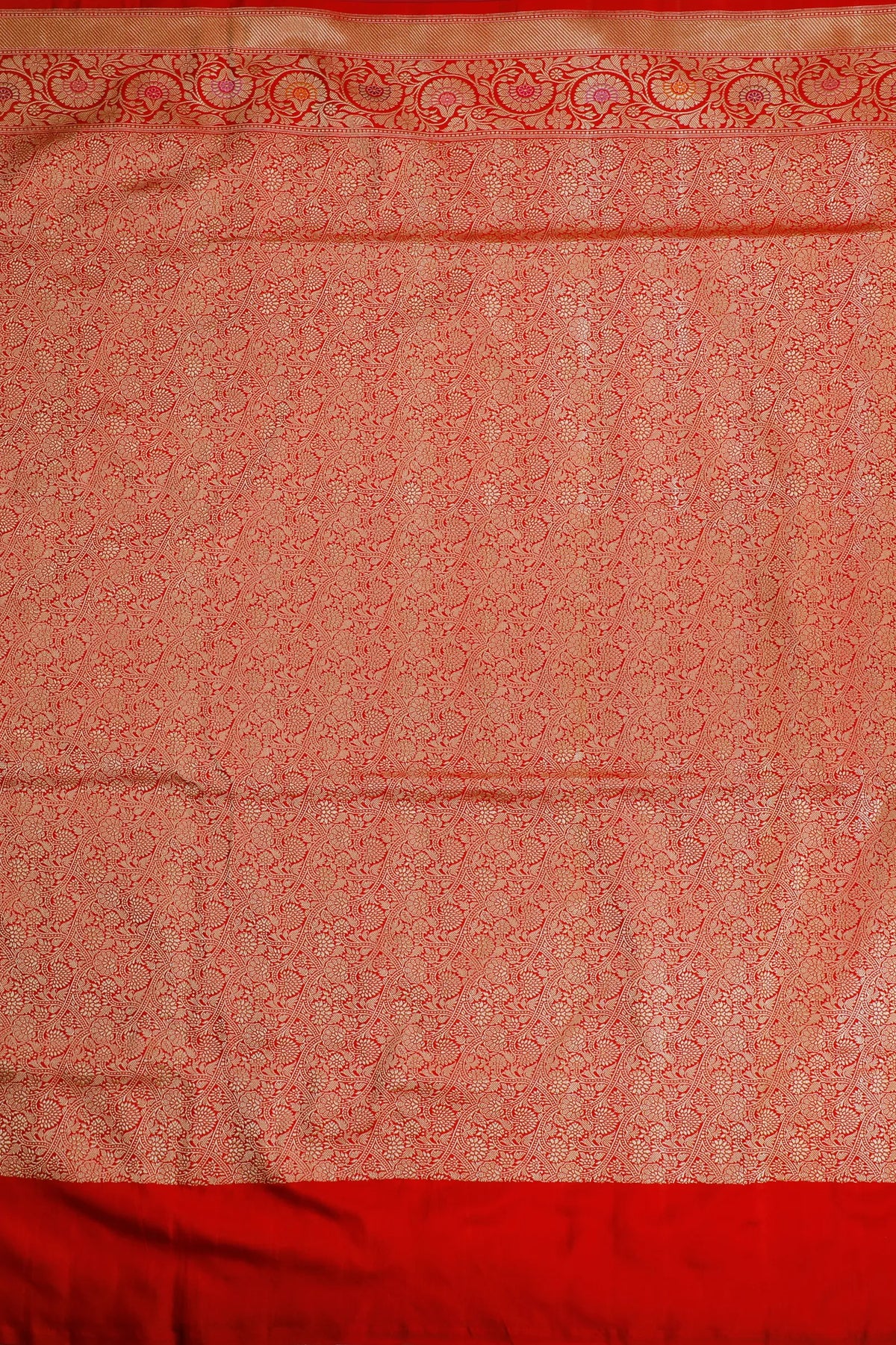 Purple Real Zari Pure Silk Benarasi Saree - Revival Design with Hazaar Buttis