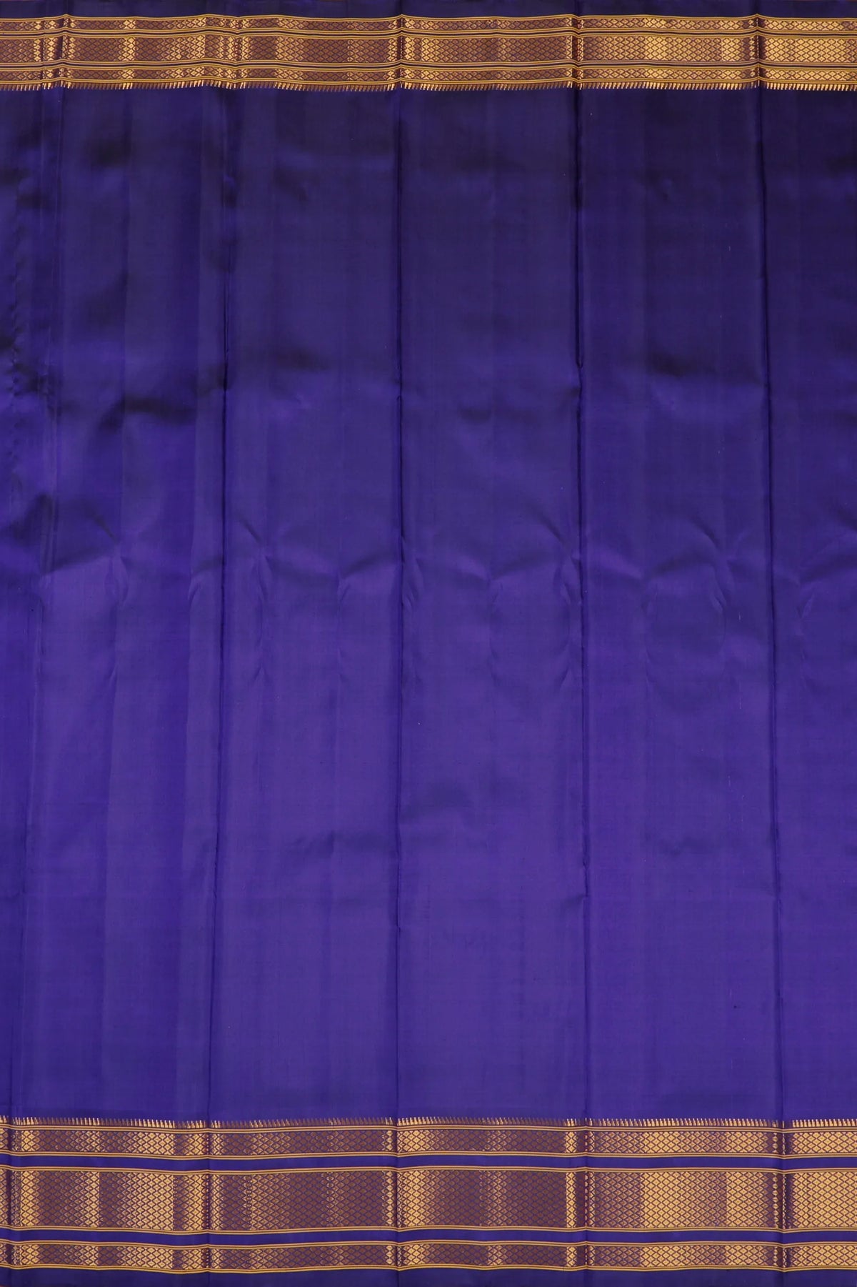 Purple Handloom Pure Silk Gadwal Saree - Kalanjali Paithani