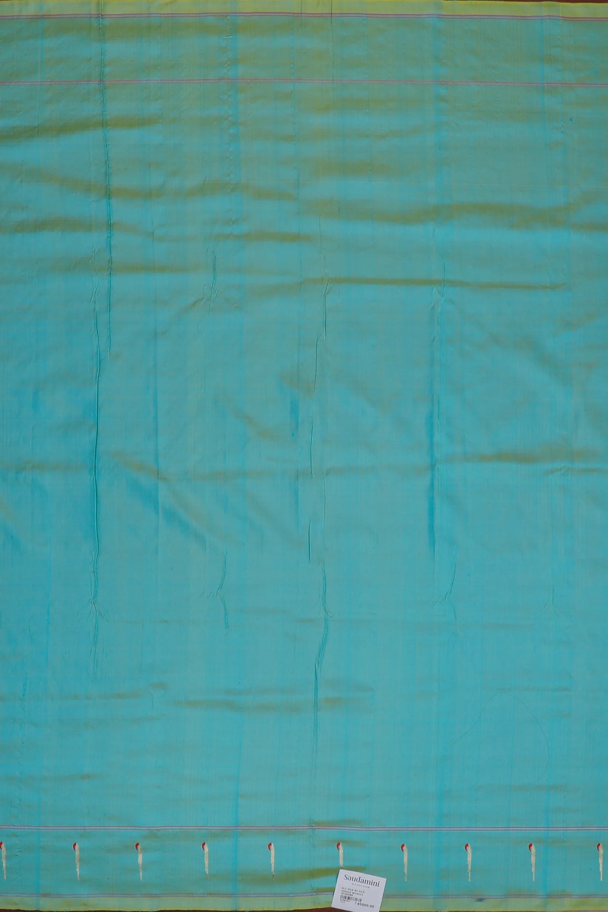 Peacock Green Handlloom Silk by Silk Paithani Saree