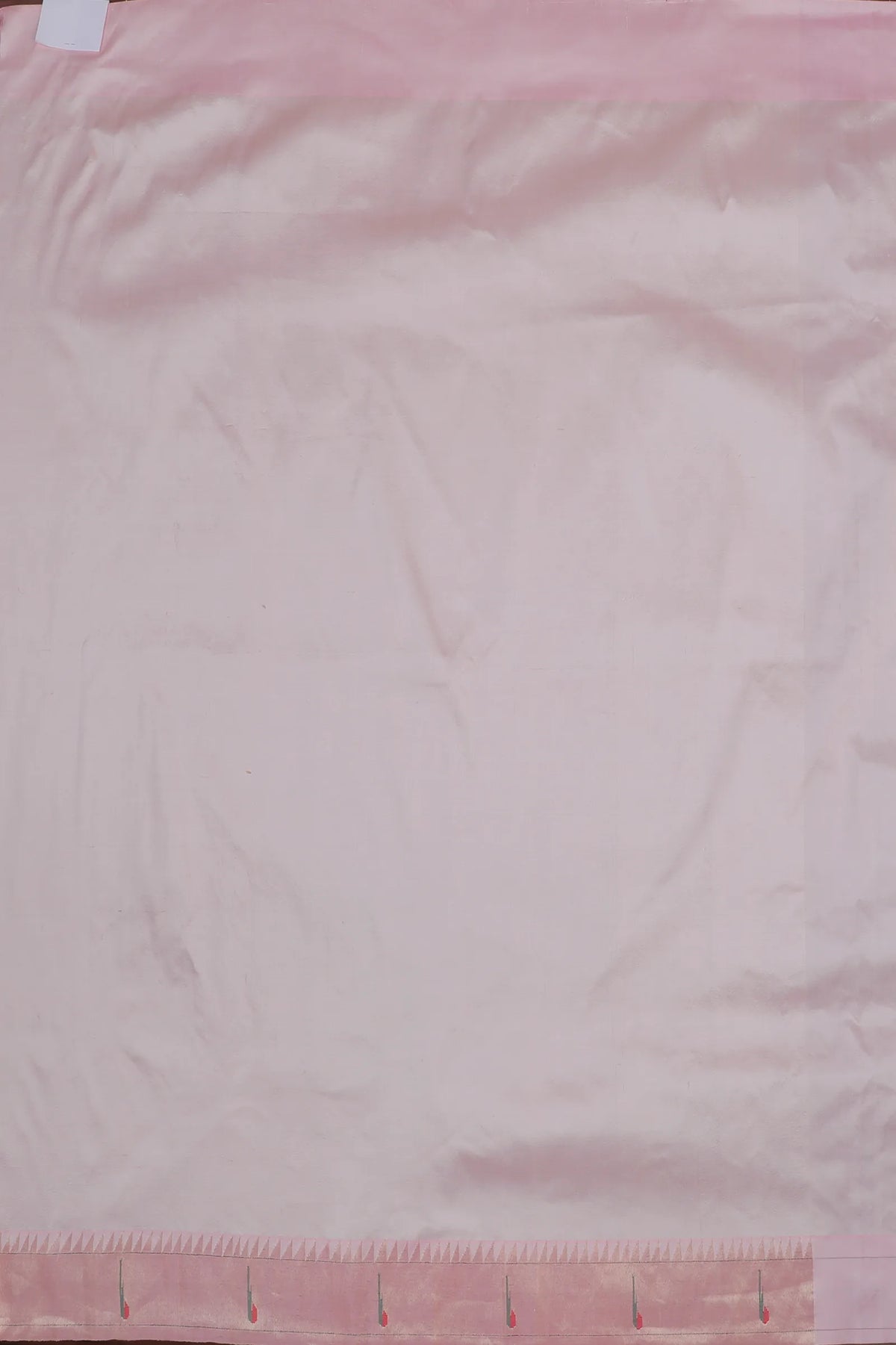 Light Pink Handloom Pure Silk Muniya Paithani Saree