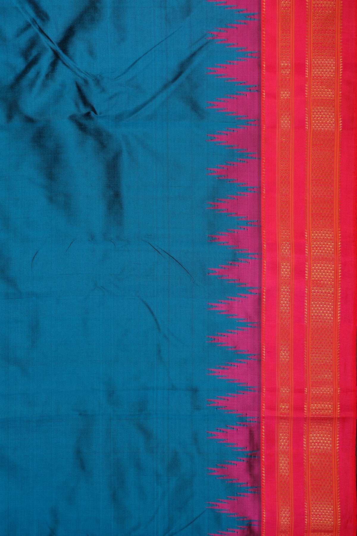 Green Handloom Pure Silk Ilkal Saree